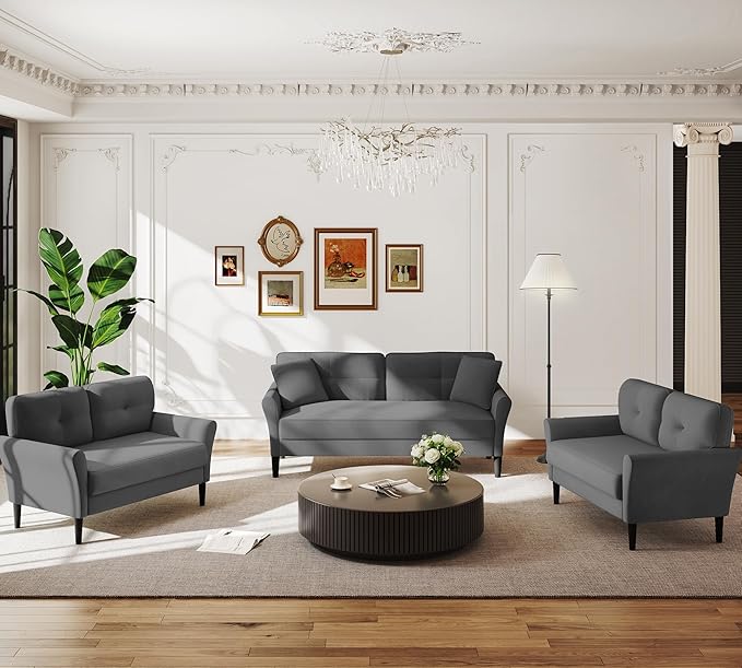 Small Sofa Couch, Soft Velvet Love Seat Couches, Small Couch - Image 6