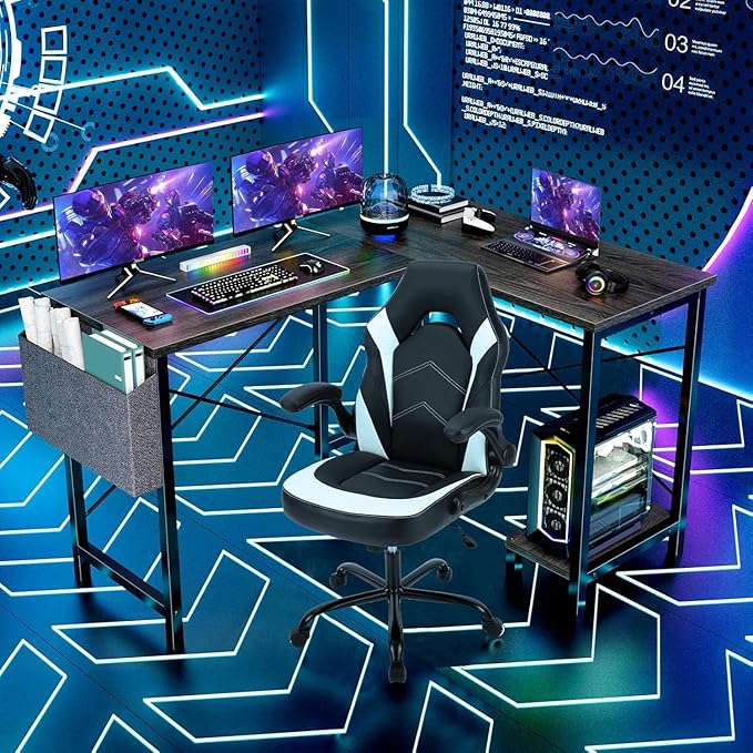 Whitmor L Shaped Gaming Desk - Image 8