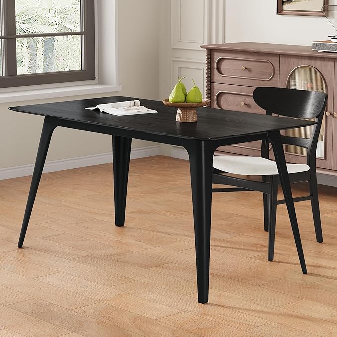 Mid-Century Modern Solid Wood Dining Table by Merax