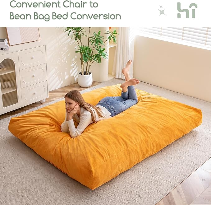 HIGOGOGO Giant Bean Bag Chair Bed - Image 5