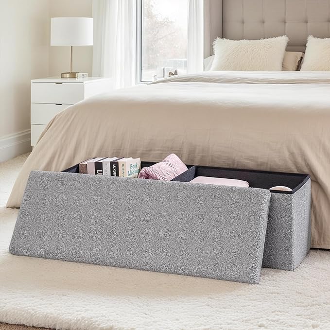 43 Inches Storage Ottoman Bench - Image 6