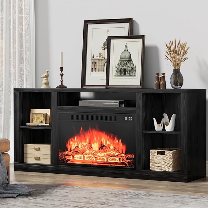 YESHOMY Electric Fireplace TV Stand - Image 3