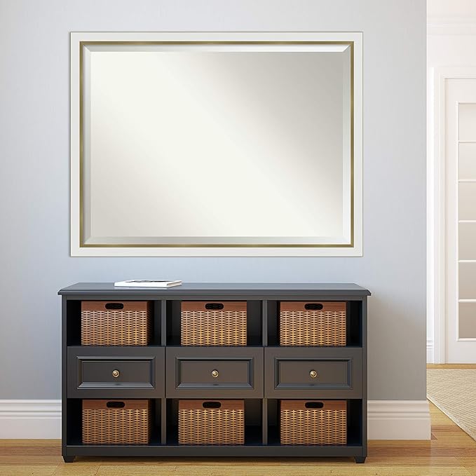 Amanti Art White Bathroom Mirror - Image 5