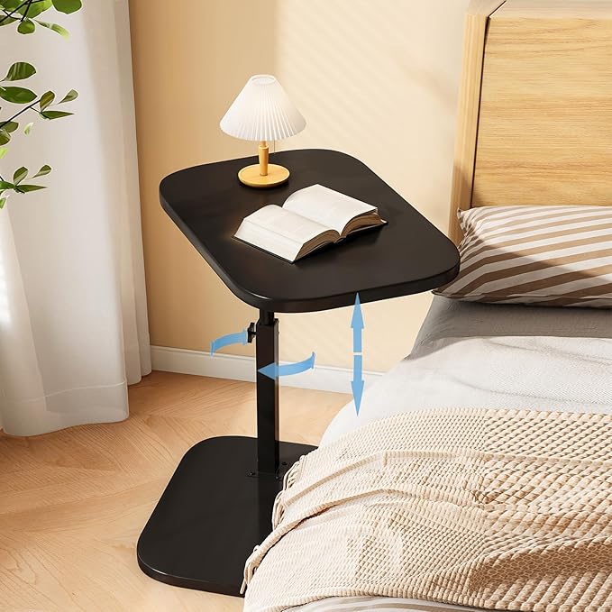 Pedestal C-Shaped Adjustable Small End Tables by vorriop