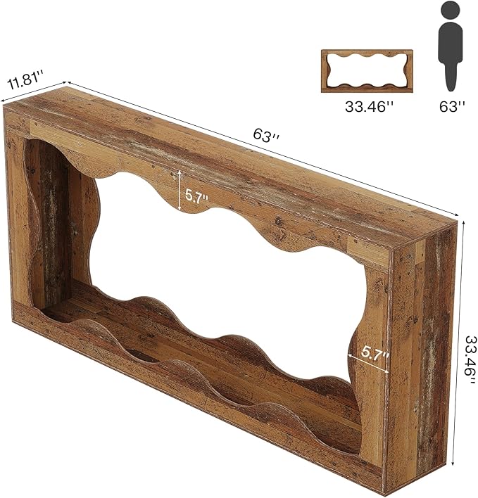 Tribesigns 63 Inches Farmhouse Console Table - Image 2