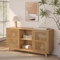 Plank+Beam Mid-Century Modern Wood TV Stand, Solid Wood Entertainment Console by PlankBeam