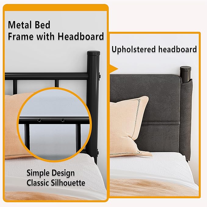 Metal Bed Frame, 14Inch King Size Bed Frame - Image 3