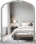 English Estate Carved Arch Wood Wall Mirror, Mirror by WyldeIris