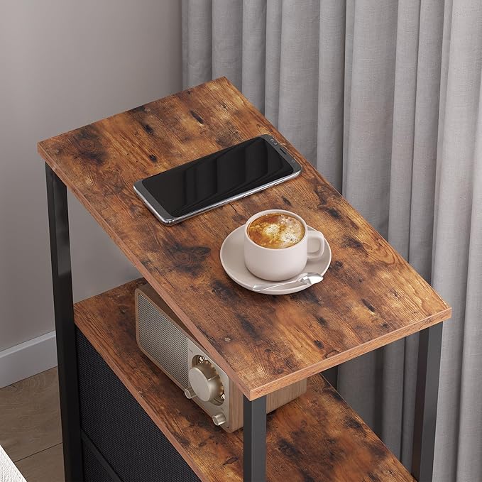 TUTOTAK Small Narrow End Table, Side Table, Nightstand - Image 5