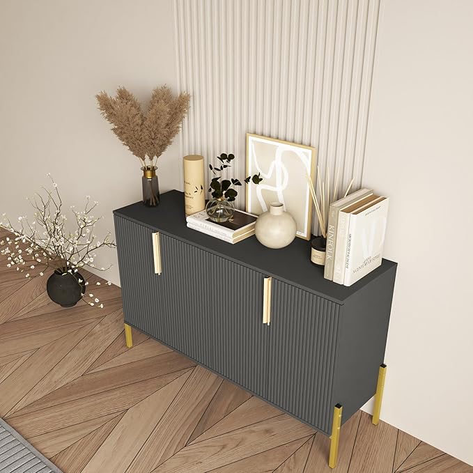 4 Doors Sideboard Buffet Cabinet - Image 5