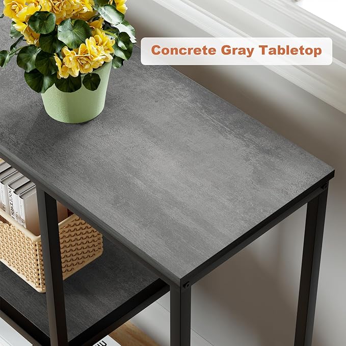 WOHOMO Console Table, 12 Inch Narrow Entryway Table - Image 5