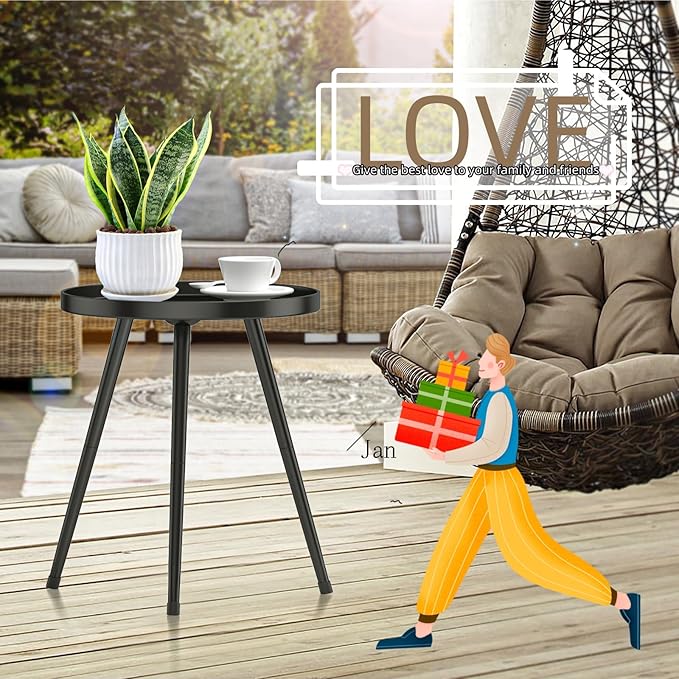 Stylish Round End Table - Image 4
