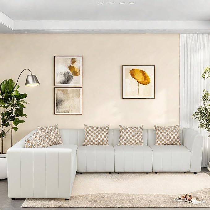 Sectional Couches for Living Room, Loveseat Sofa Comfy Cloud Couch - Image 3