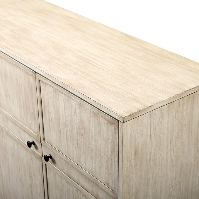 Walker Edison Alden Versatile 4 Door Framed-Storage-Sideboard, 62 Inch - Image 7