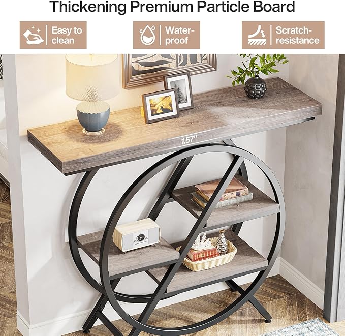 Tribesigns 40-Inch Console Table, 4-Tier Entryway Table - Image 7