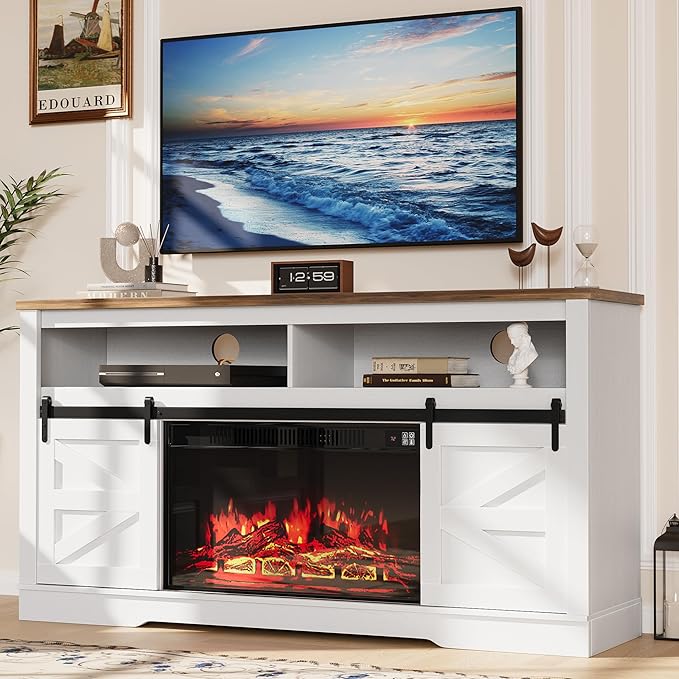 YESHOMY Fireplace TV Stand for Television up to 65+ Inch - Image 2