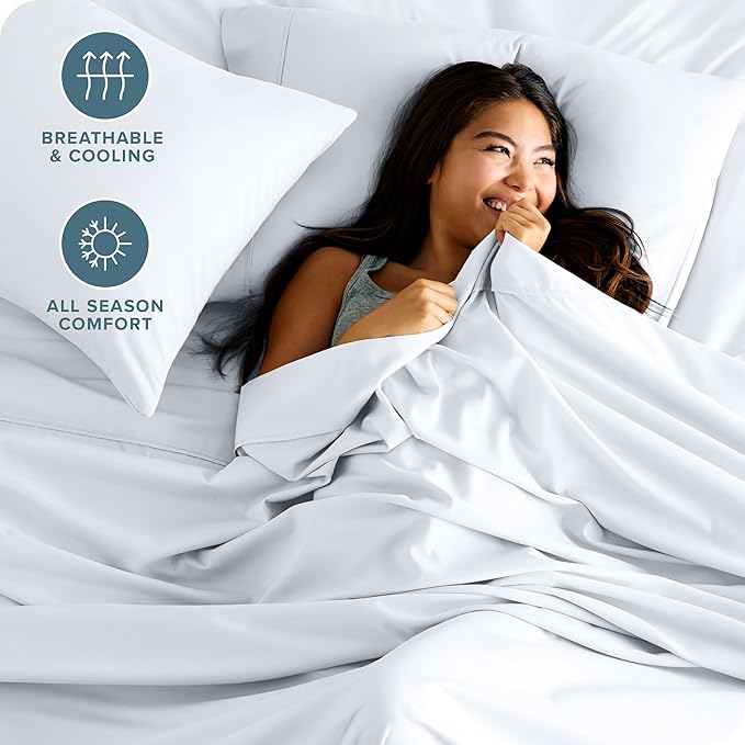 Bare Home Split Head Flex King Sheet Set - Image 4