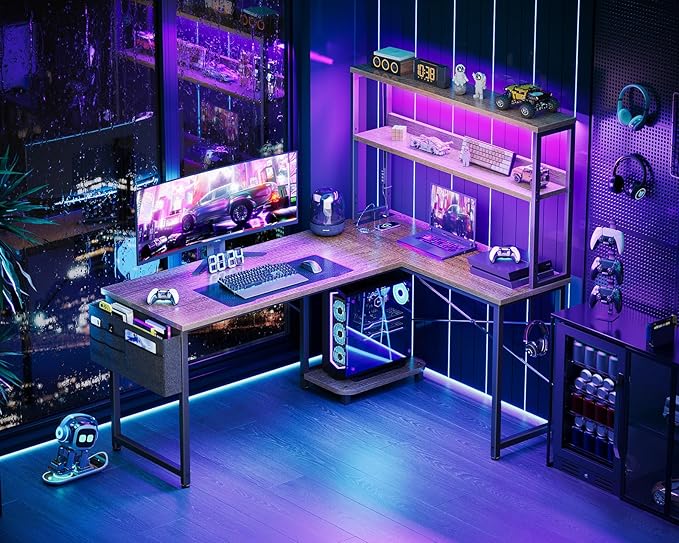 AODK L Shaped Desk Gaming Desk - Image 2