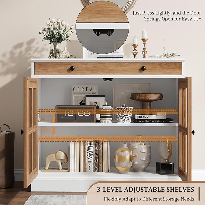 GarveeHome 35.4" Sideboard Buffet Cabinets - Image 9