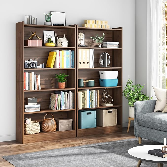 Tribesigns 72-inch Tall Bookcase, Modern 6-Tier White Library Bookshelf - Image 5