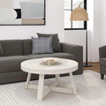 Plank+Beam Classic Round Coffee Table, Mini Center Tables by PlankBeam