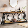 Tribesigns 70.9 inch Extra Long Console Table, Industrial Sofa Table Behind by Tribesigns