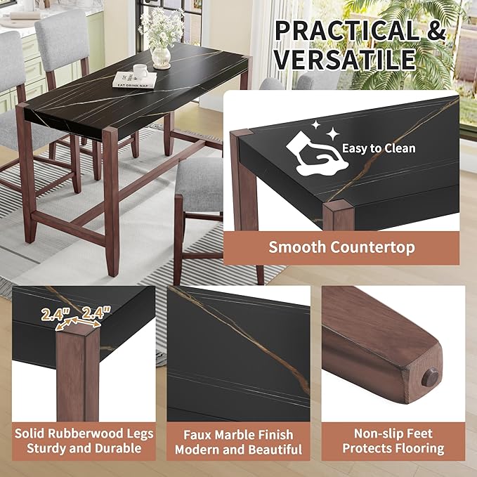 Ball & Cast 5-Piece Dining Table Set - Image 6