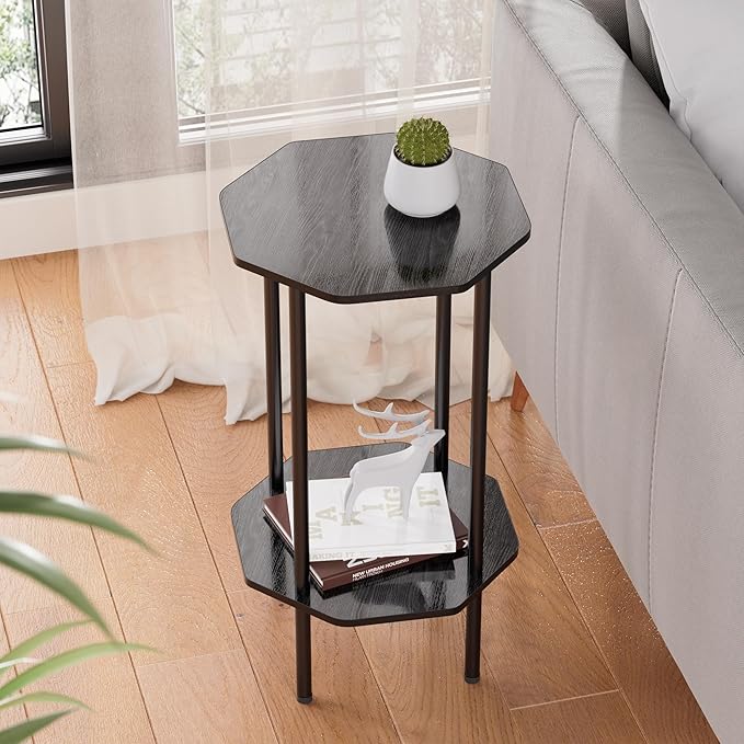 Side Table, Octagonal End Table - Image 5