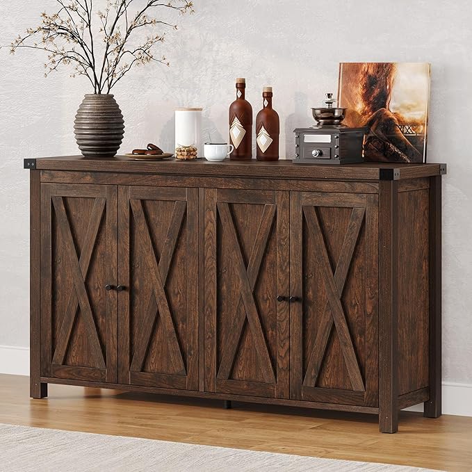 DWVO Farmhouse Sideboard Buffet Cabinet - Image 2