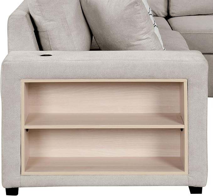 109" U-shaped Sectional Pull-out Sofa Bed - Image 24
