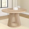Plank+Beam Lido Round Dining Table, Minimalist Kitchen Table by PlankBeam