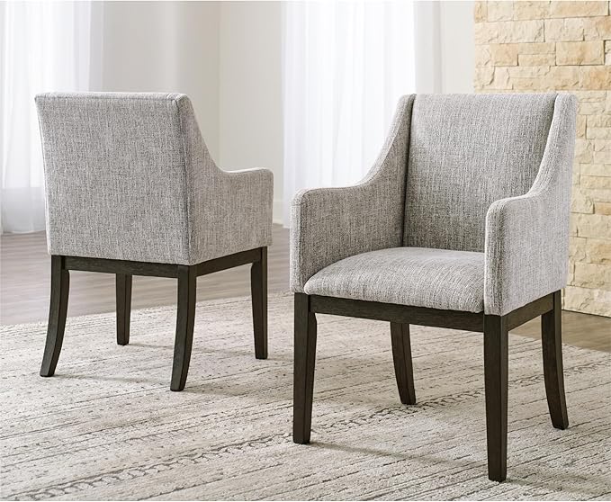 Signature Design by Ashley Burkhaus Traditional Dining Upholstered Arm Chair - Image 2