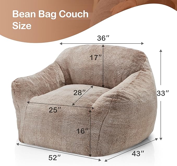 Homguava Bean Bag Chair Bean Bag Chairs - Image 2