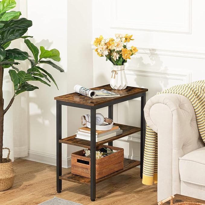 HOOBRO End Table, Simple Rustic Side Table - Image 7