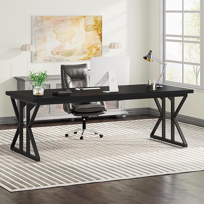 Tribesigns 78.7-Inch Executive Desk, Large Computer Office Desk Workstation - Image 4