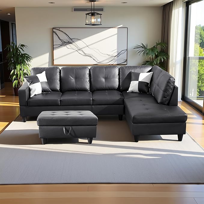 103.5" Oversized Sectional Couch, L Shaped Couch - Image 3