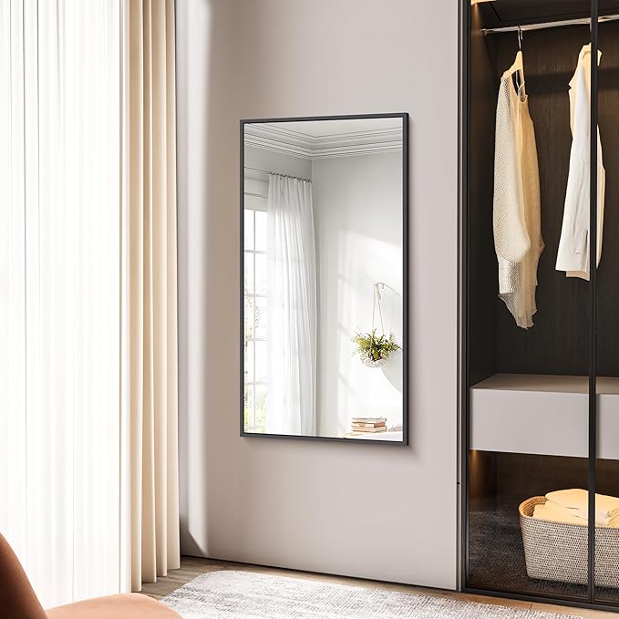 BONEWEI Bathroom Mirror, 24x48 inch Wall Mirror - Image 6