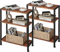 3-Tier Side Table Set of 2, Small End Table, Sofa Side Table by VANTIMO