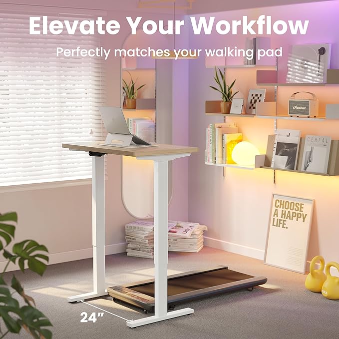 HUANUO 32" Small Electric Standing Desk Adjustable Height, 4 Memory Height - Image 9