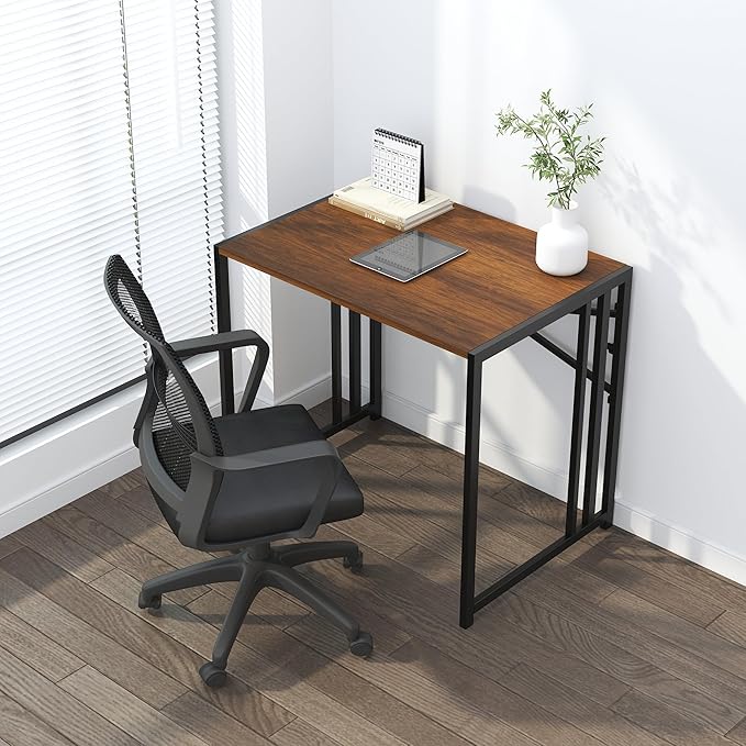 32 inch Folding Small Desk, Writing Gaming Computer Camping Desk - Image 2