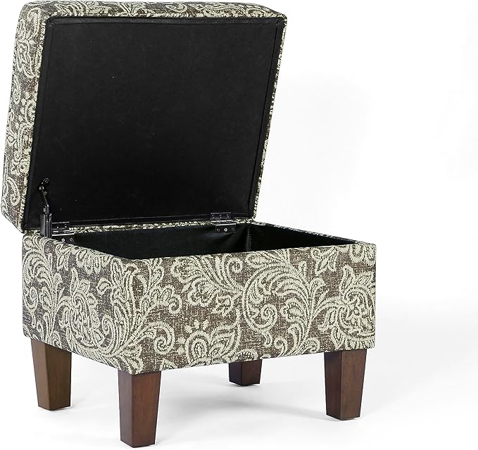 Home Decor | Dinah Collection Modern Storage Ottoman | Ottoman - Image 4