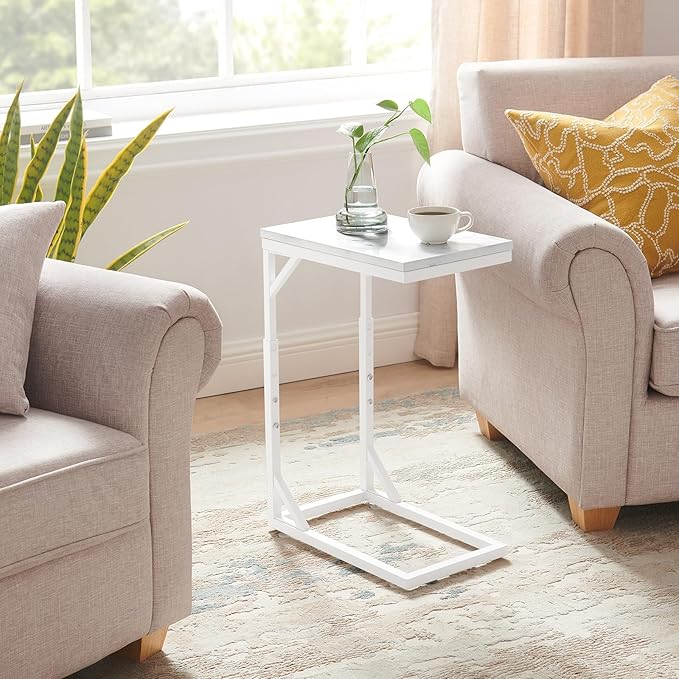 C-Shaped End Table, Small Sofa Table - Image 6