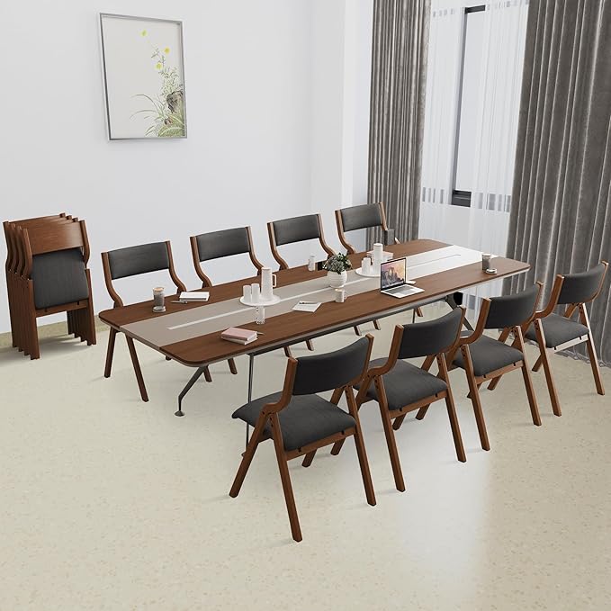 Ball & Cast Upholstered Folding Chairs Set of 2 - Image 4