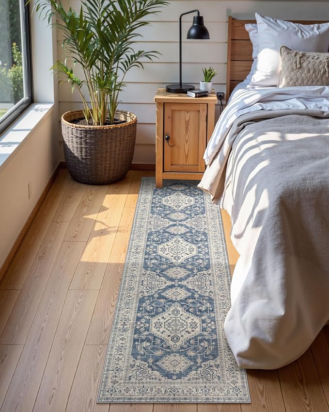 Lahome Oriental Hallway Runner Rug Non Slip, 2.5x8 Kitchen Washable Runner Soft - Image 3