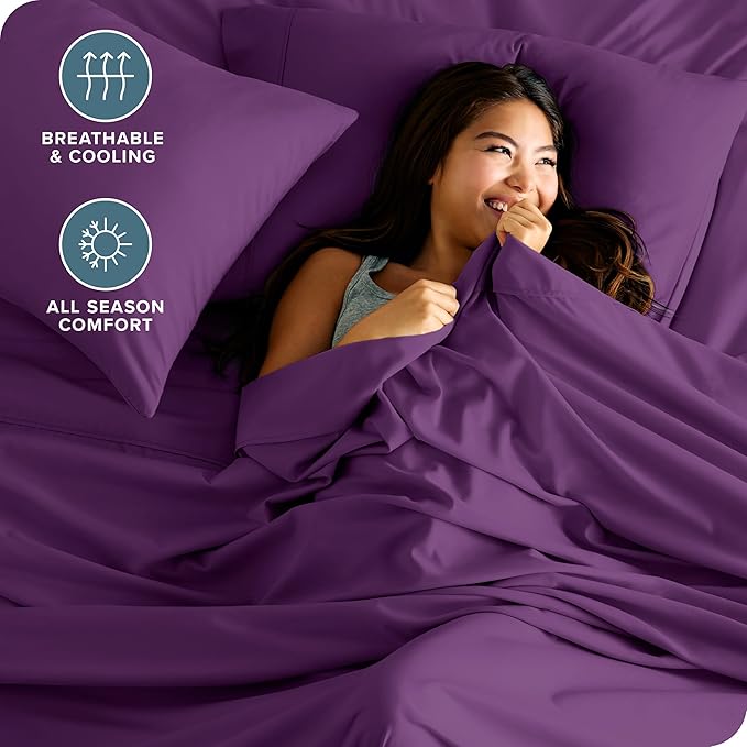 Bare Home Split Head Flex King Sheet Set - Image 4