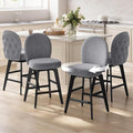 VASAGLE Bar Stools Set of 4, Swivel Counter Height Bar Stools by VASAGLEbySONGMICSHOME