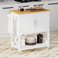 Spirich Kitchen Island on Wheels, Rolling Kitchen Cart by SpirichLLC