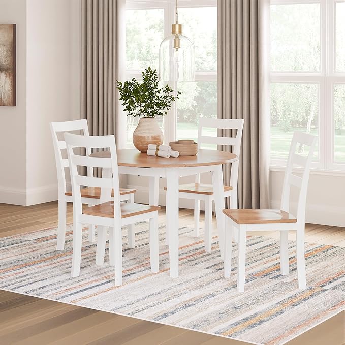 Signature Design by Ashley Gesthaven Farmhouse Dining Drop Leaf Table - Image 7