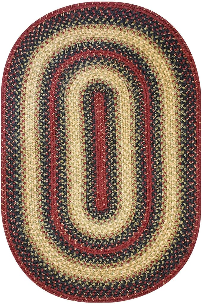 Homespice Highland Multi Color Oval Area Rugs, 5x8' - Image 9