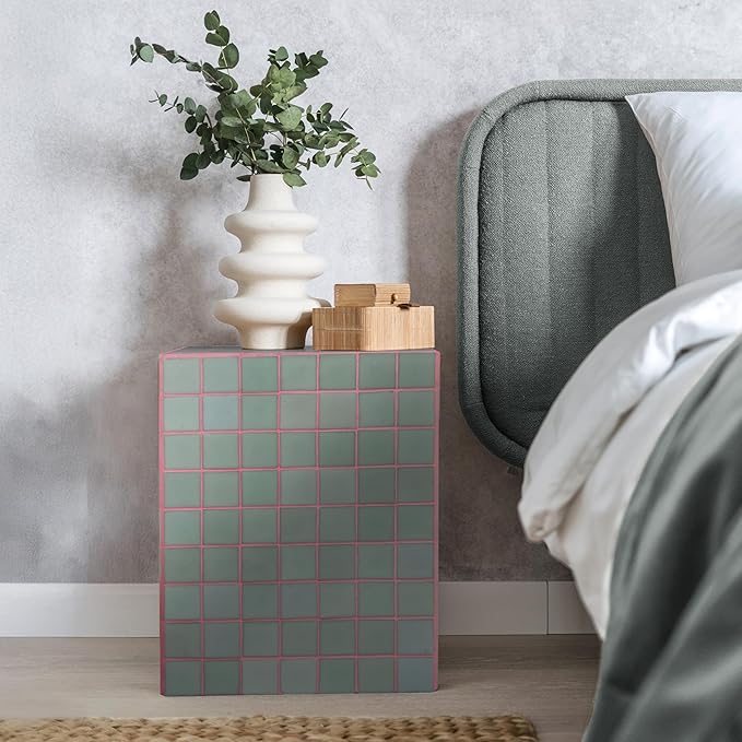 JONATHAN Y END2000F Callista 18" Modern Bohemian Ceramic Tiled Rectangle End - Image 2